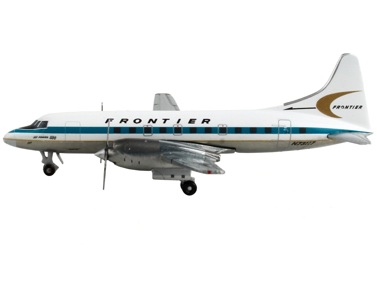 Convair CV-580 Commercial Aircraft "Federal Aviation Administration" White with Blue Tail "Gemini 200" Series 1/200 Diecast Model Airplane by GeminiJets