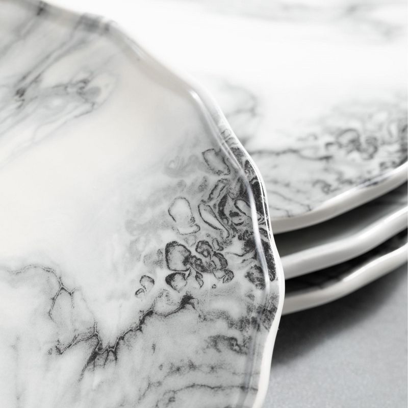 Blue Rose Polish Pottery Garland of Blue Dessert Plate