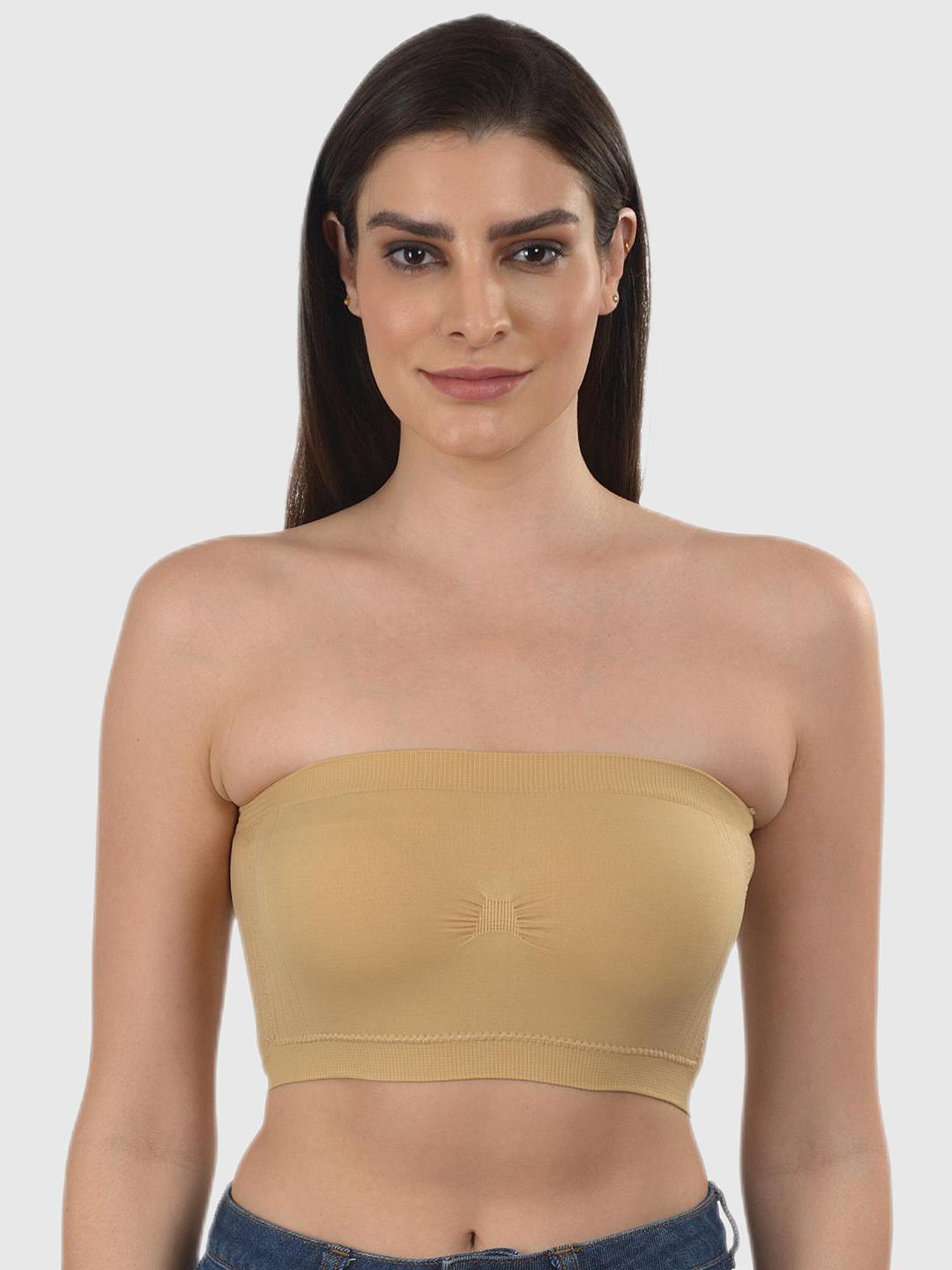 mod & shy Beige Solid Lightly Padded Bra