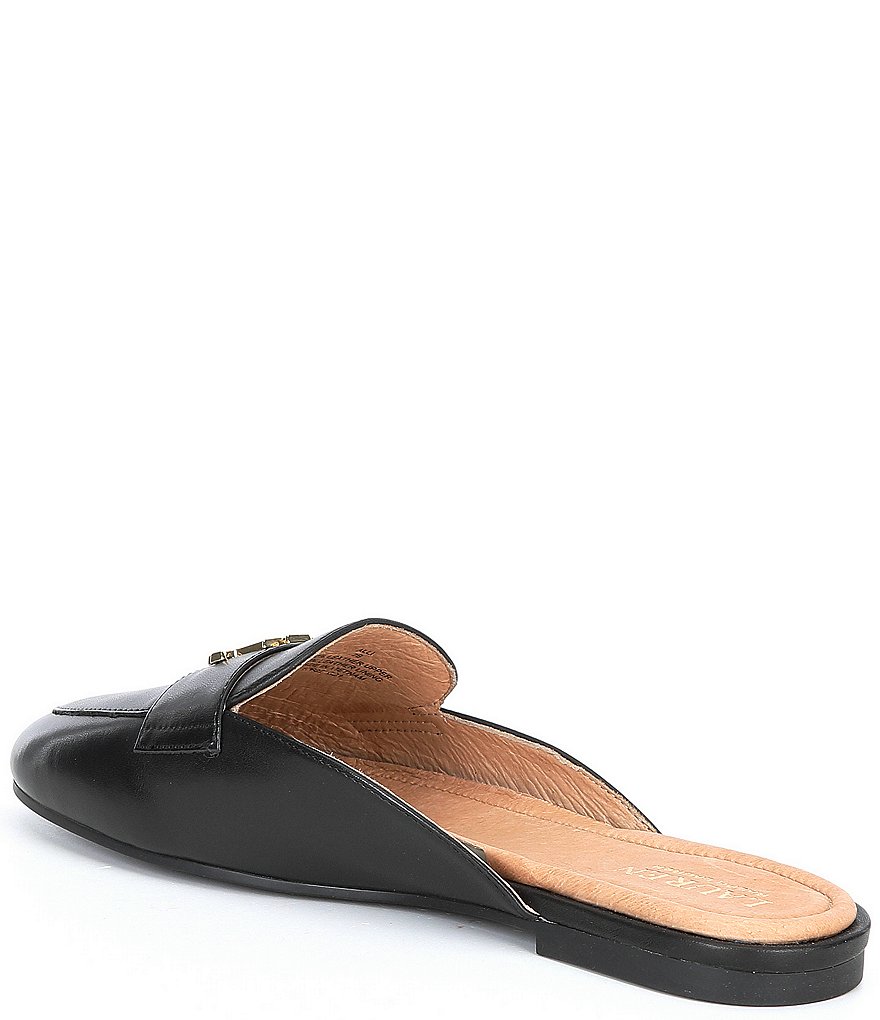 Lauren Ralph Lauren Alli Logo Detail Leather Mules