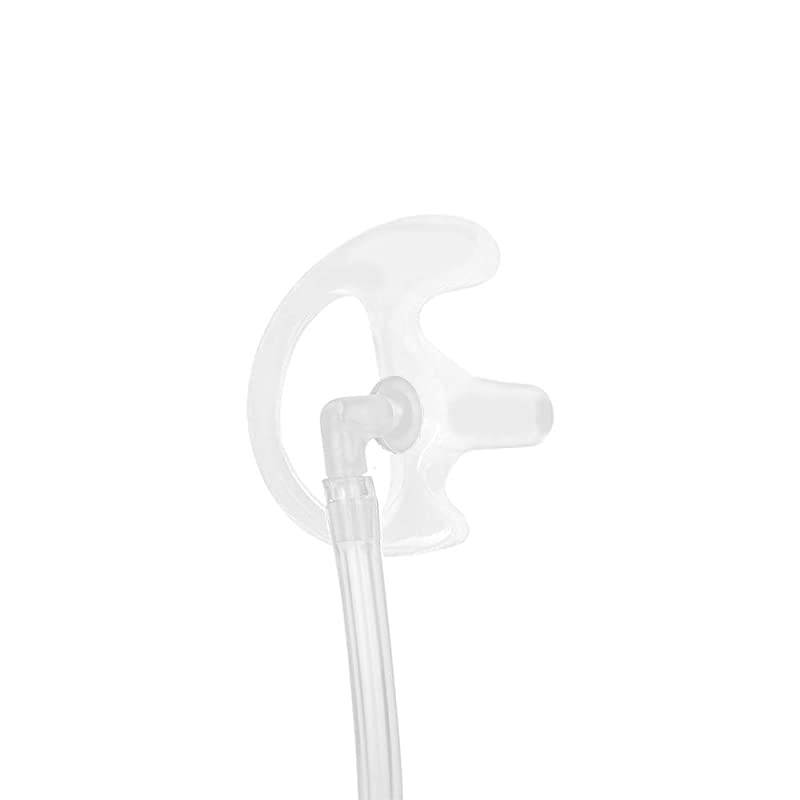 Replacement Silicon Earmold Earbud for Covert Air Acoustic Earpiece Compatible with Most TwoWay Radio Coil Tube Audio Kits Clear Large Pair of 2