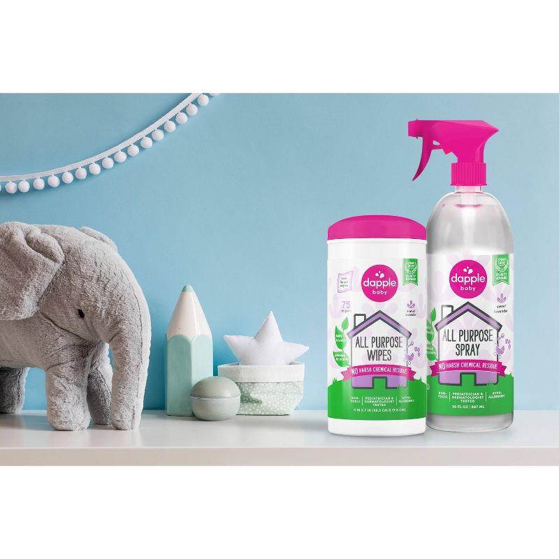 Dapple All Purpose Lavender Baby Wipes - 75ct