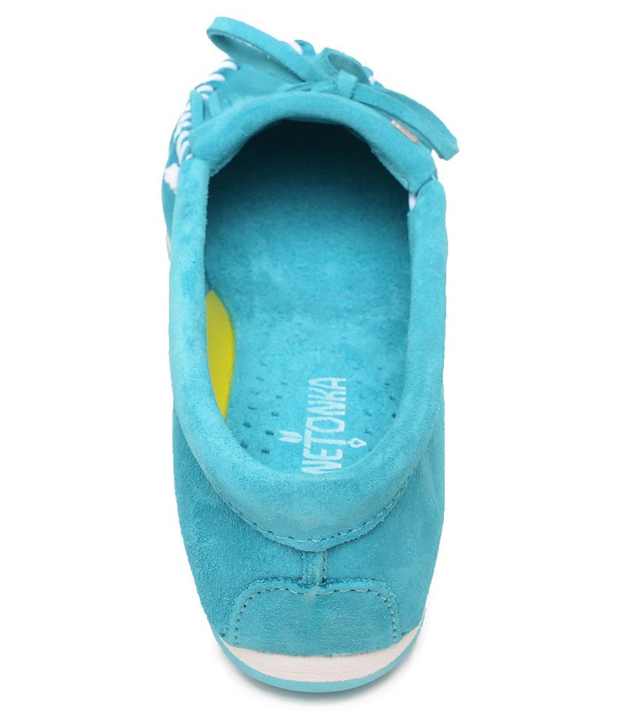 Minnetonka Kilty Plus Suede Moccasins