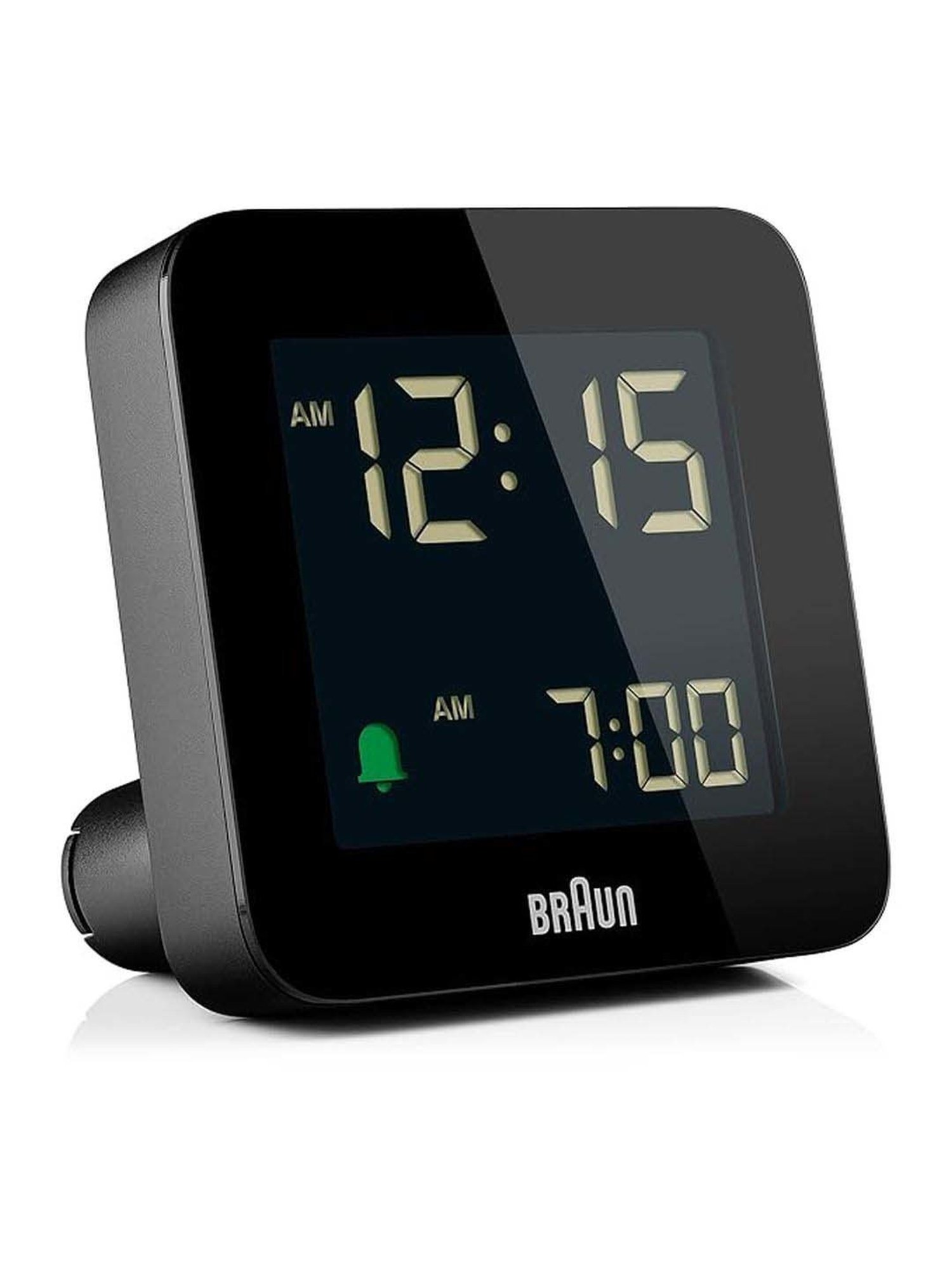 Braun Black Digital Radio Controlled Travel Alarm Clock