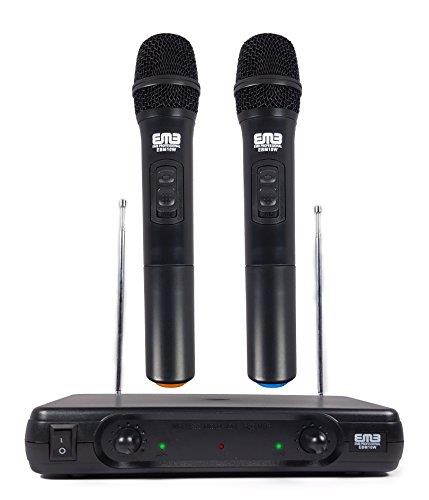 EMB Pro EBM10W Professional Dual VHF Wireless Handheld Microphone System