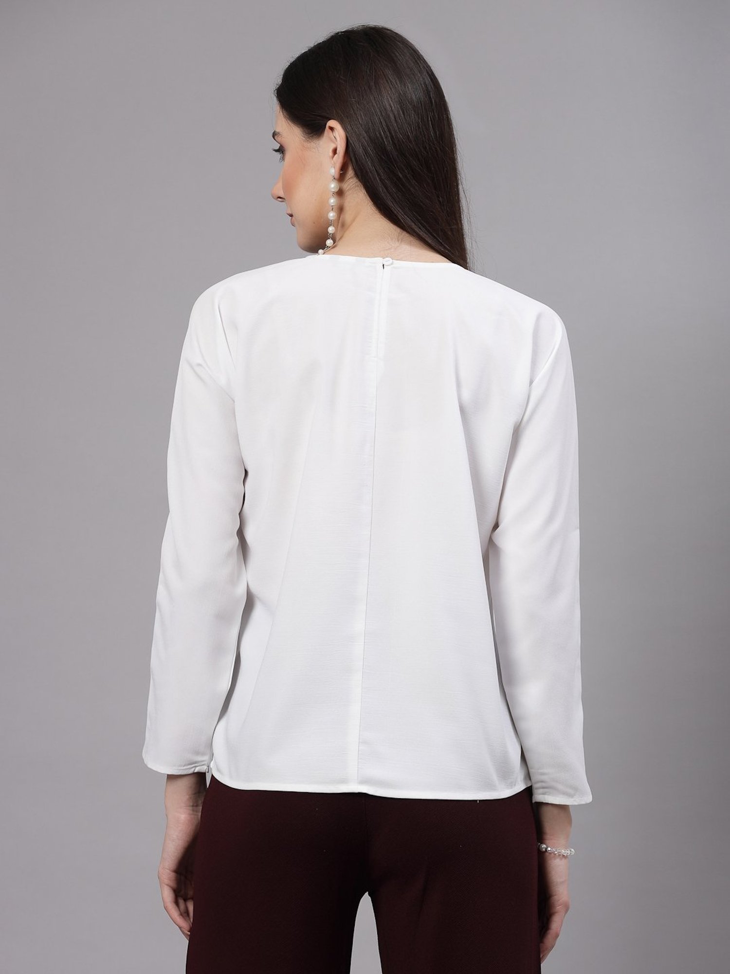 Style Quotient White Regular Fit Top