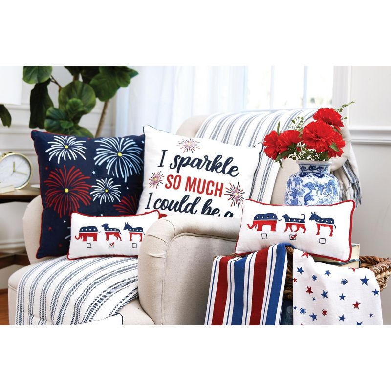 C&F Home Spark So Much LED July 4th Pillow