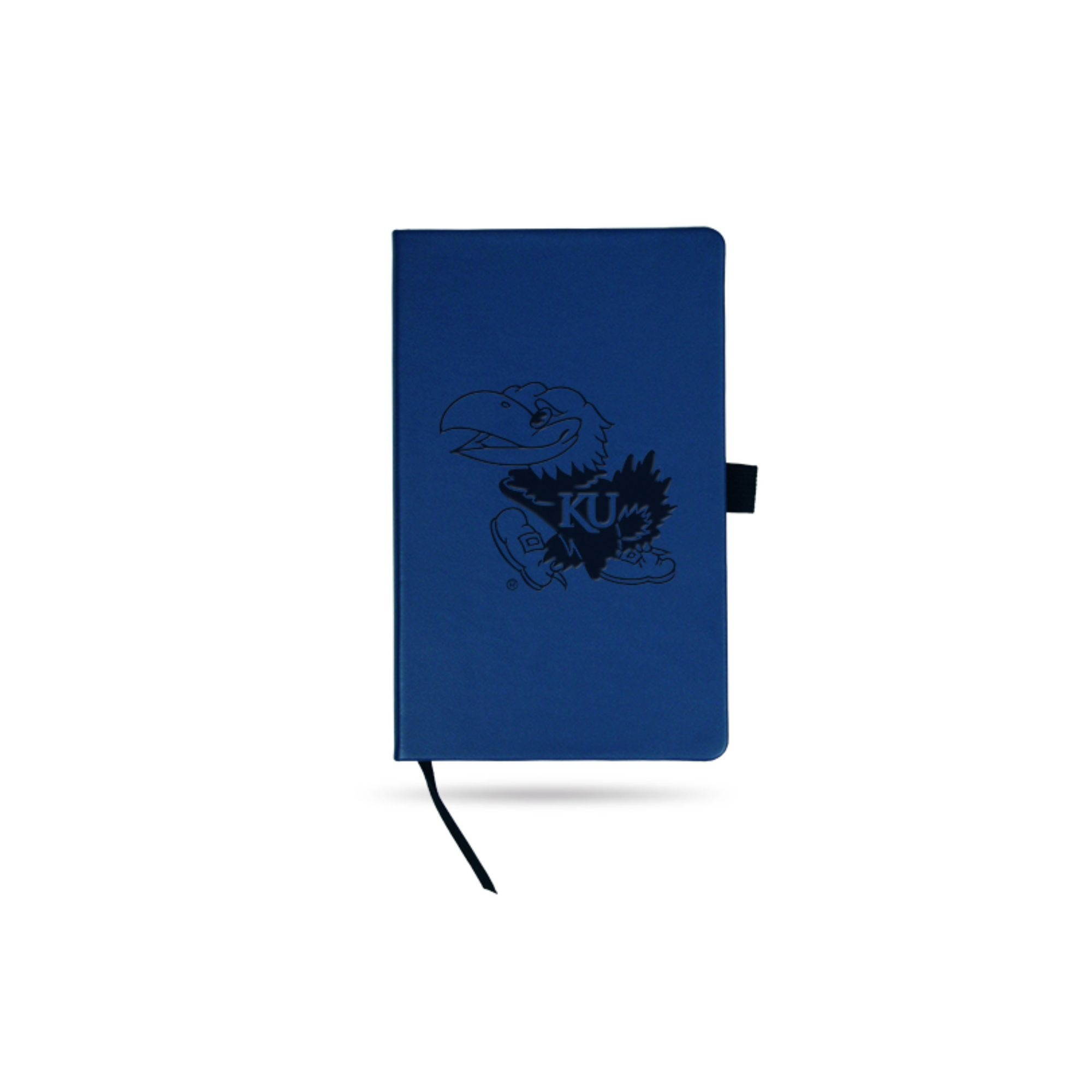 8.25" Blue and Black Kansas Jayhawks Leather Notebook