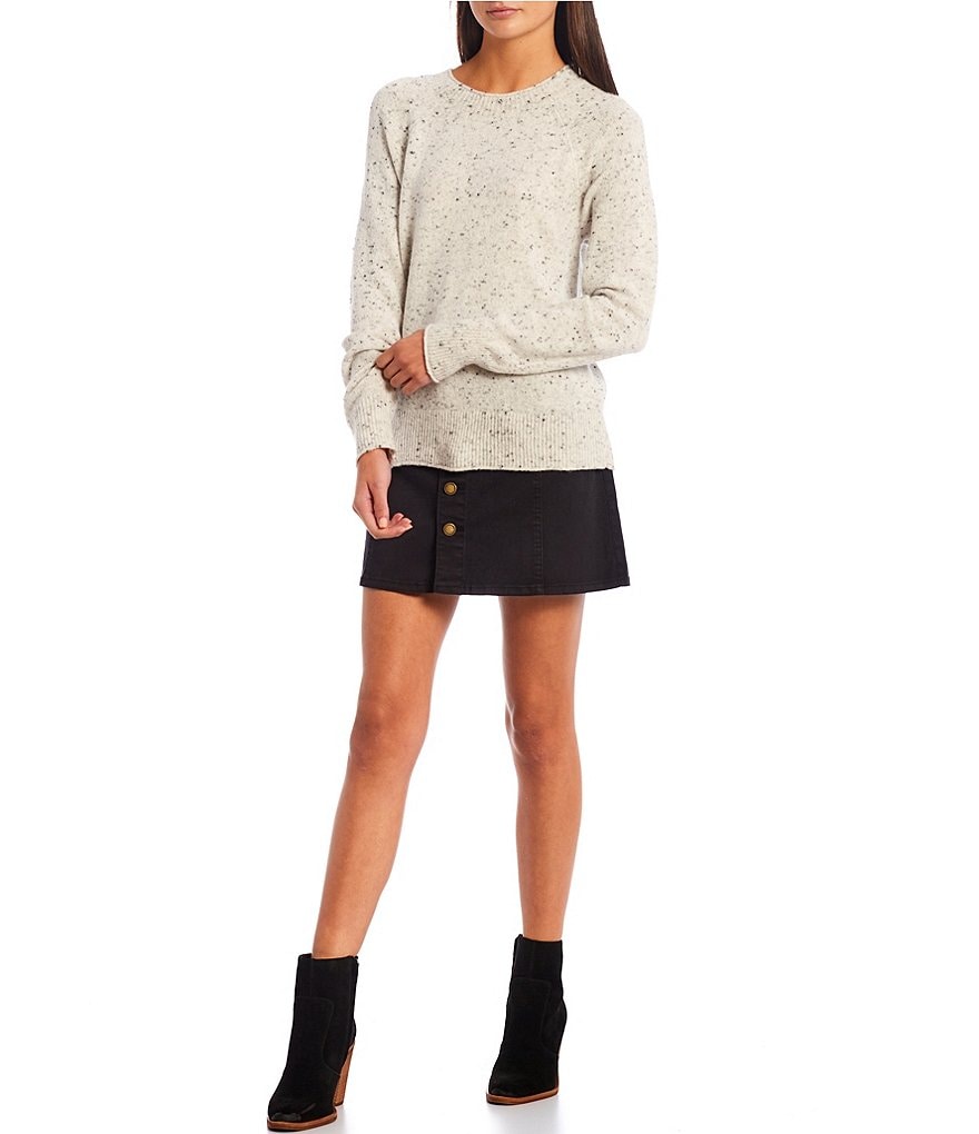 Copper Key Confetti Long Sleeve Scoop Neck Sweater