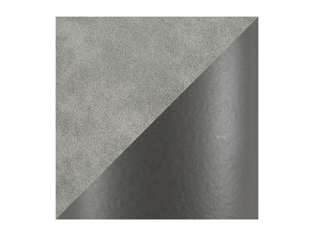 Swift Industrial Task Chair in Grey Metal and Light Grey Faux Leather by LumiSource