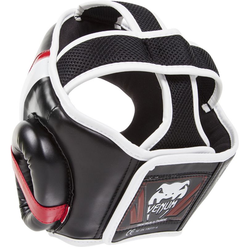 Venum Elite Headgear - Black/Red/Gray