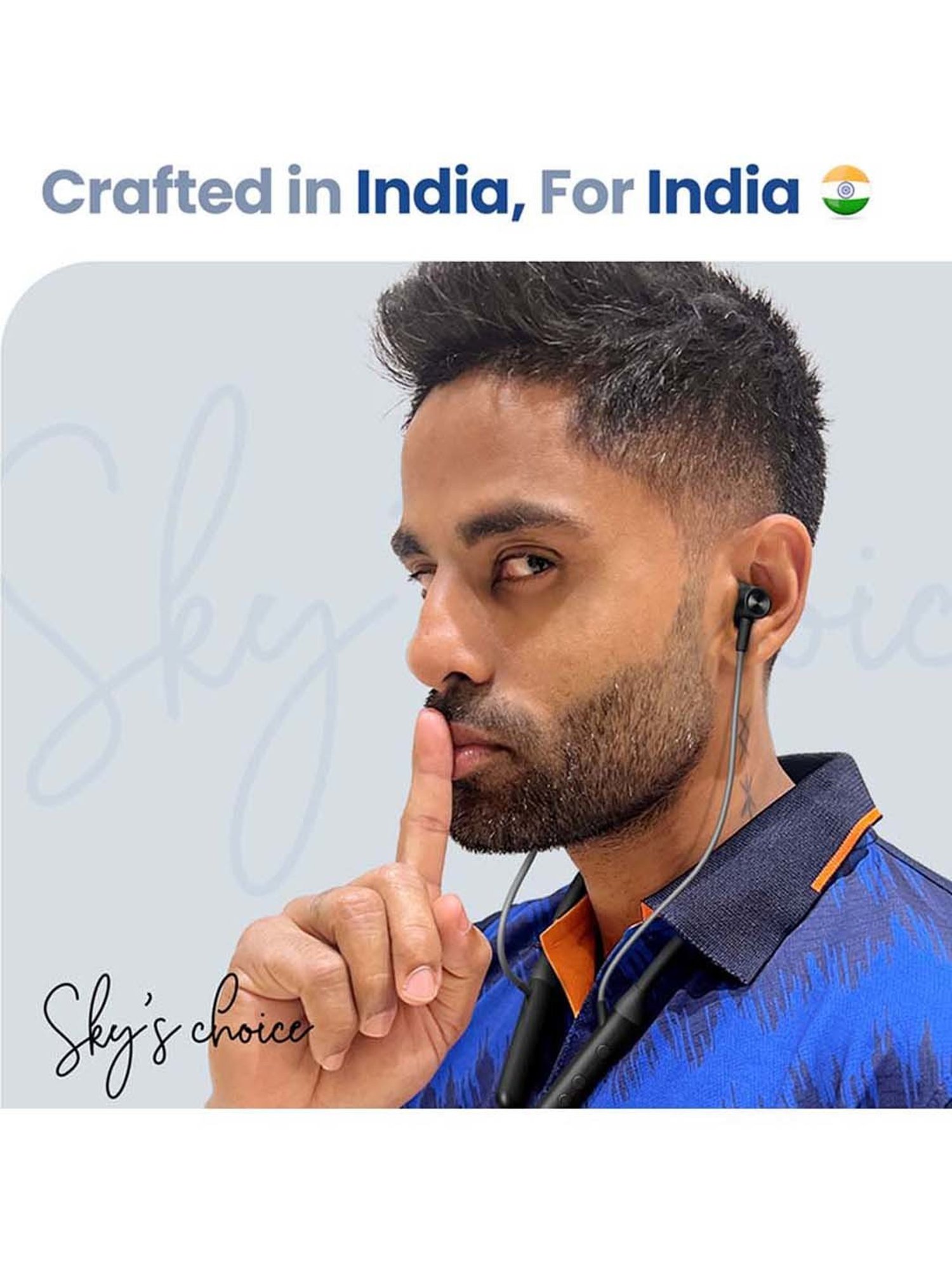 Boult Audio ProBass YCharge Wireless Bluetooth Neckband with Type-C Fast Charging (Blue)