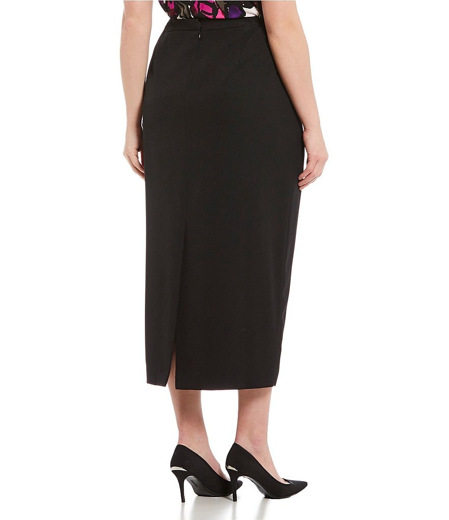 Intro Plus Size Activeease Drawstring Faux Wrap Skort