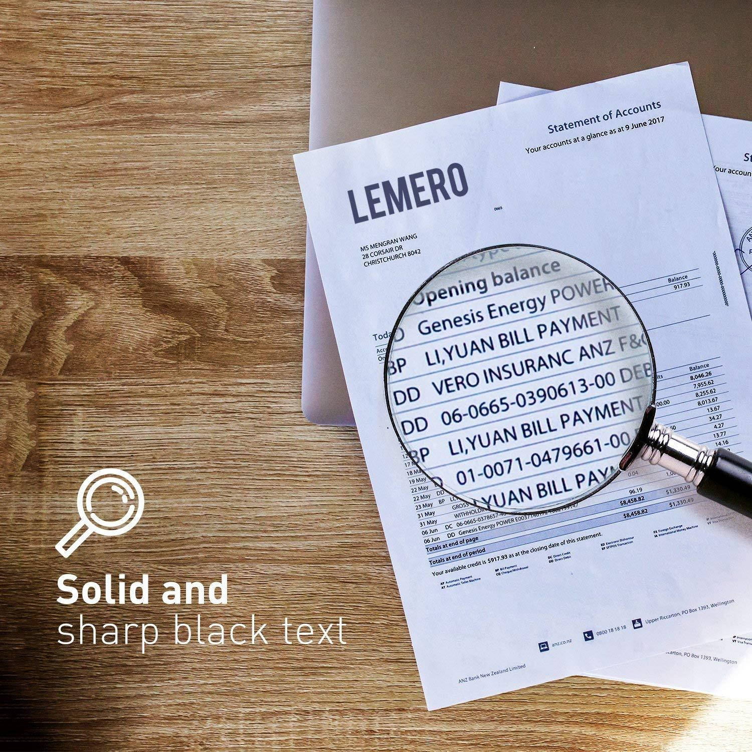 LEMERO Compatible Brother TN760 TN 760 TN730 TN 730 High Yield Toner Cartridge - No Chip Brother HL-L2350DW HL-L2390DW HL-L2395DW HL-L2370DW DCP-L2550DW MFC-L2710DW MFC-L2730DW MFC-L2750DW