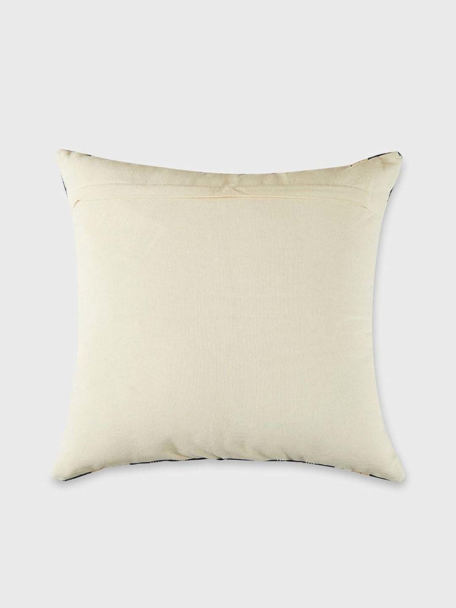Fabindia Home Naga Black Cotton Cushion Cover