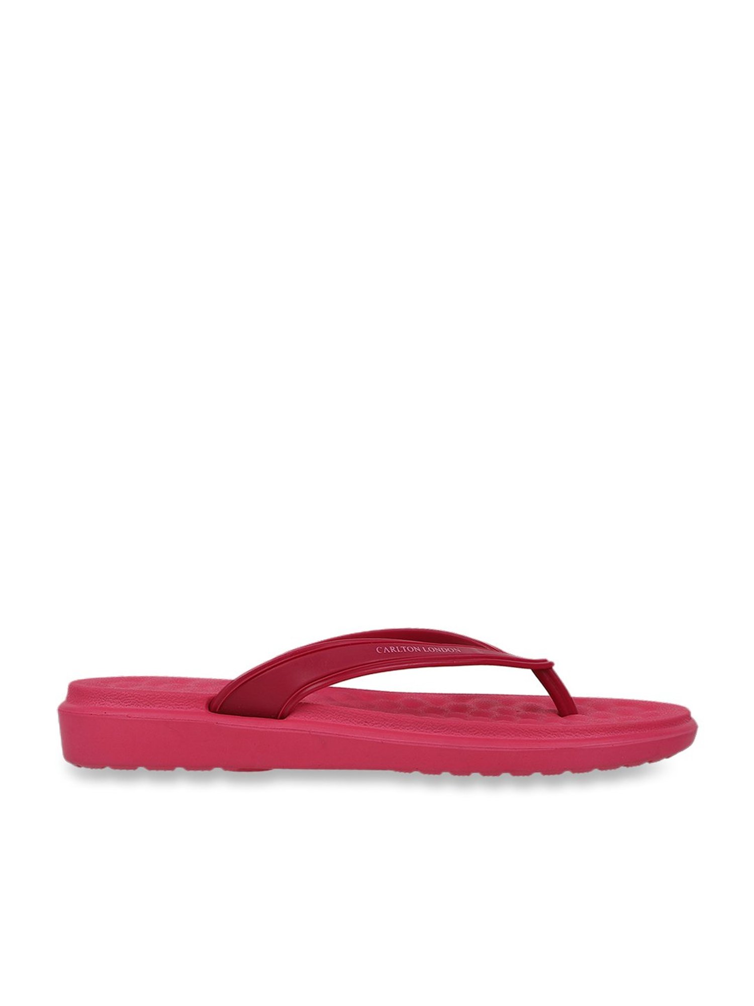 Carlton London Women's Maroon Flip Flops