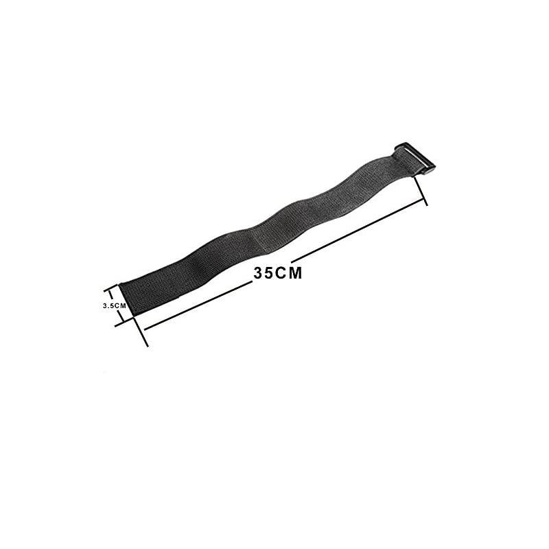 Universal Elastic Adjustable Sport Armband Strap for all Models of iPod with Silicone or MP3 or Leather Case and Multifunctional Outdoor Arm Bag with Armband Slots (black, General)