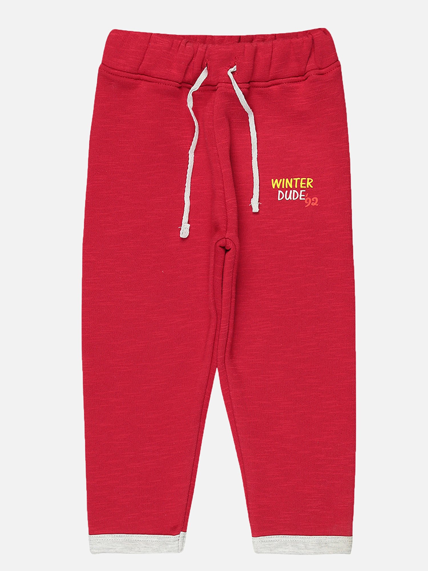 Bodycare Kids Maroon Printed Full Sleeves Hoodie with Pants