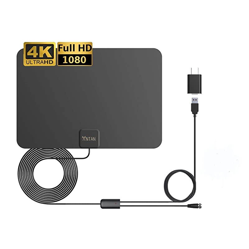 Indoor Amplified HD TV Antenna Up to 45 65 Mile Range Support 8K 4K 1080p VHF UHF Free view Television Local Channels for All Indoor TVs with Longer 165ft Coax Cable