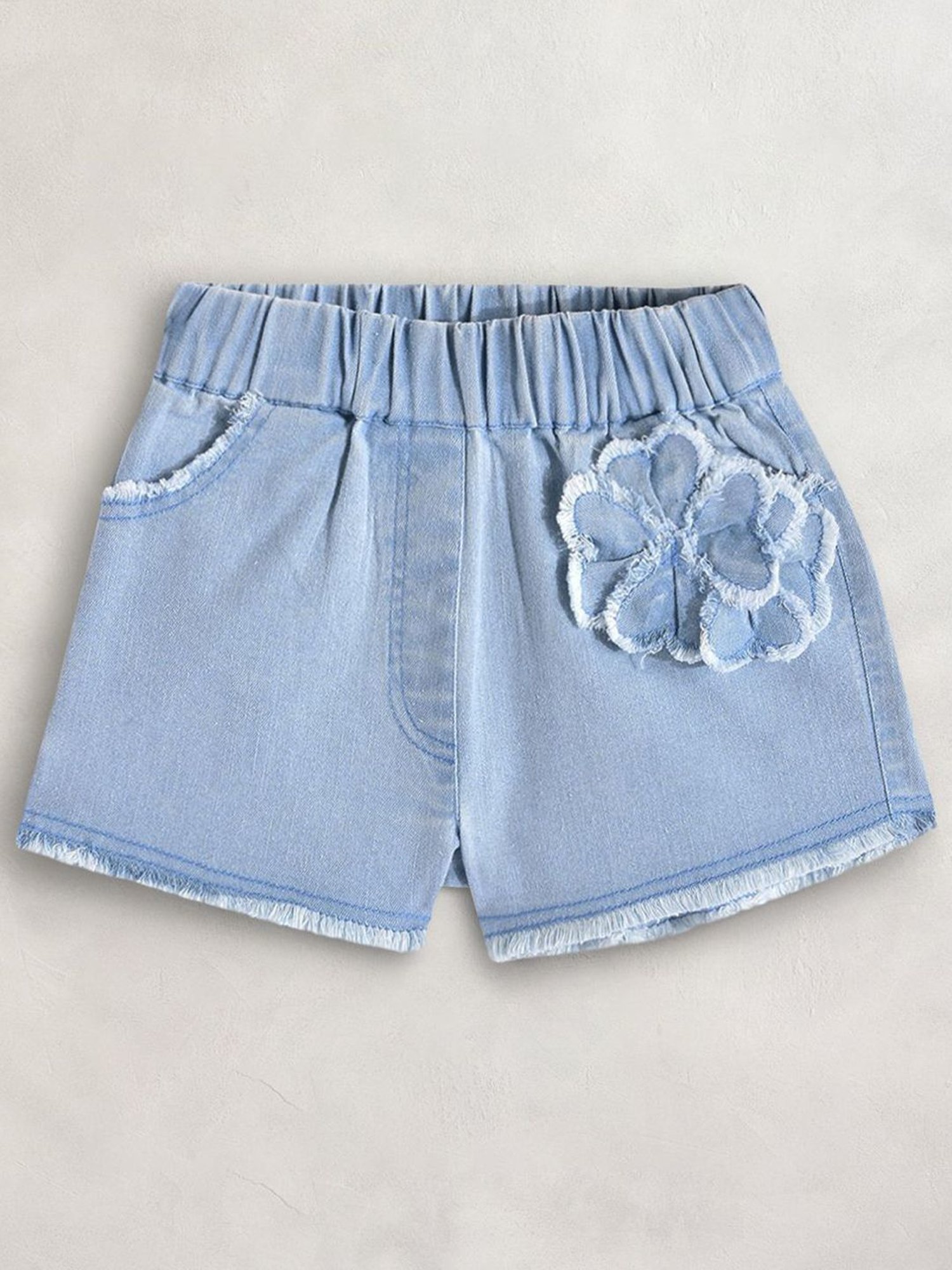 United Colors of Benetton Kids White Solid Shorts