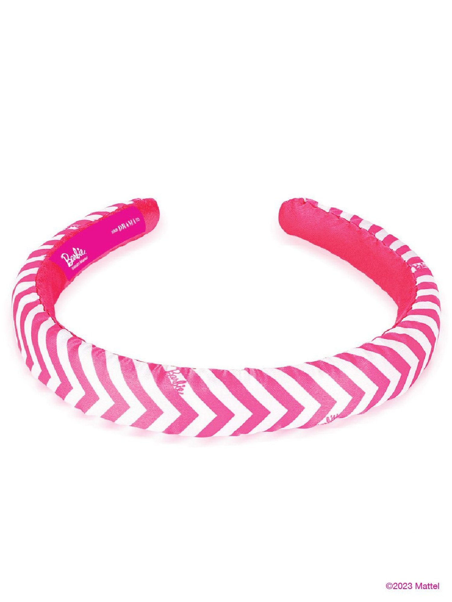 Hair Drama Company Barbie Chevron Multicolor Printed Hair Band - Set of 2
