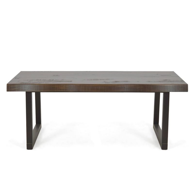 Jennings Live Edge Cocktail Table Cherry/Black - Steve Silver Co.