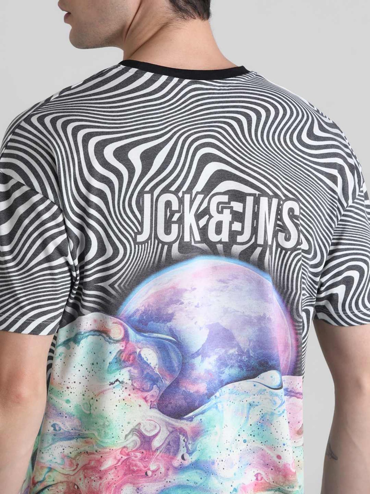 Jack & Jones Cloud Dancer Slim Fit Printed T-Shirt