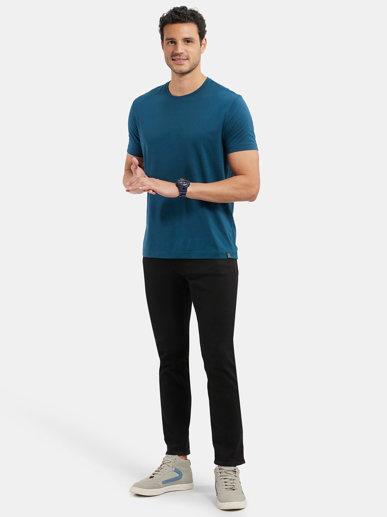 Jockey IM21 Men's Super Combed Supima Cotton Solid Round Neck Half Sleeve T-Shirt