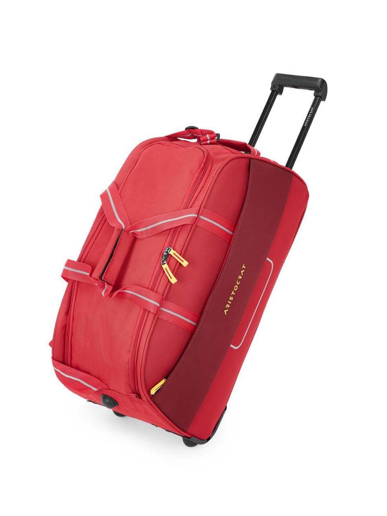 Aristocrat Fitch Red Medium Duffle Trolley Bag