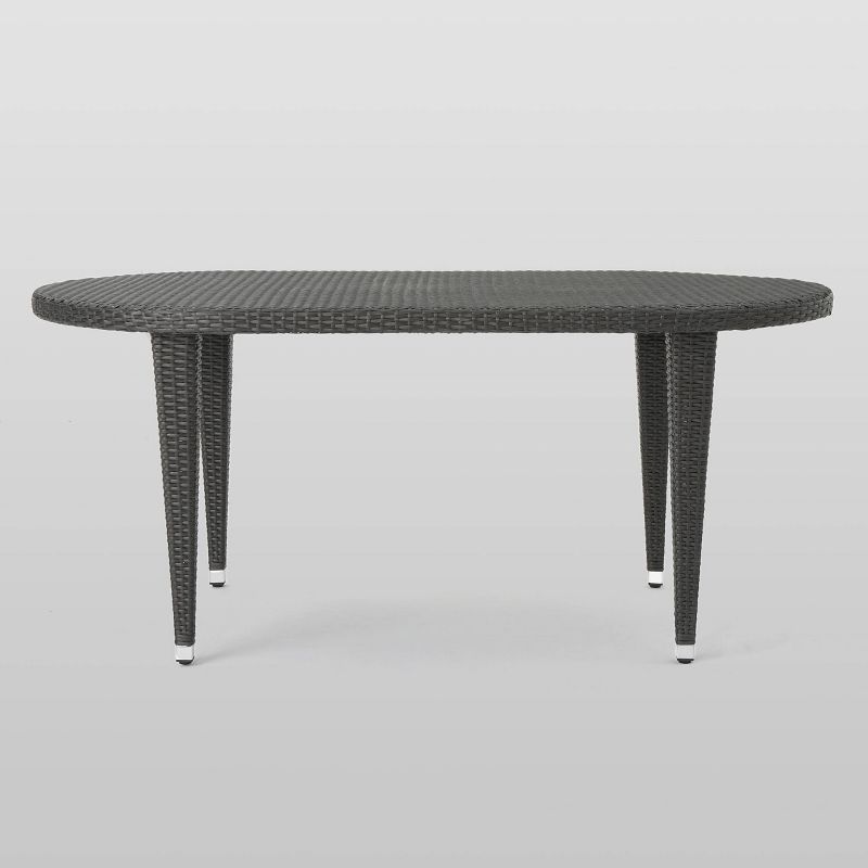 Circi 5pc Outdoor Dining Set - Black and Charcoal - CosmoLiving by Cosmoplitan