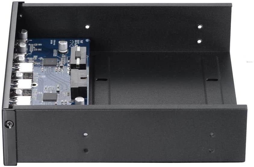 Docooler 5.25 Front Bay USB HUB 2-Port USB 3.1 & 4-Port USB 3.0 High Speed 5Gbps USB Hub Front Panel Computer Case Optical Drive Bay Converter Hub