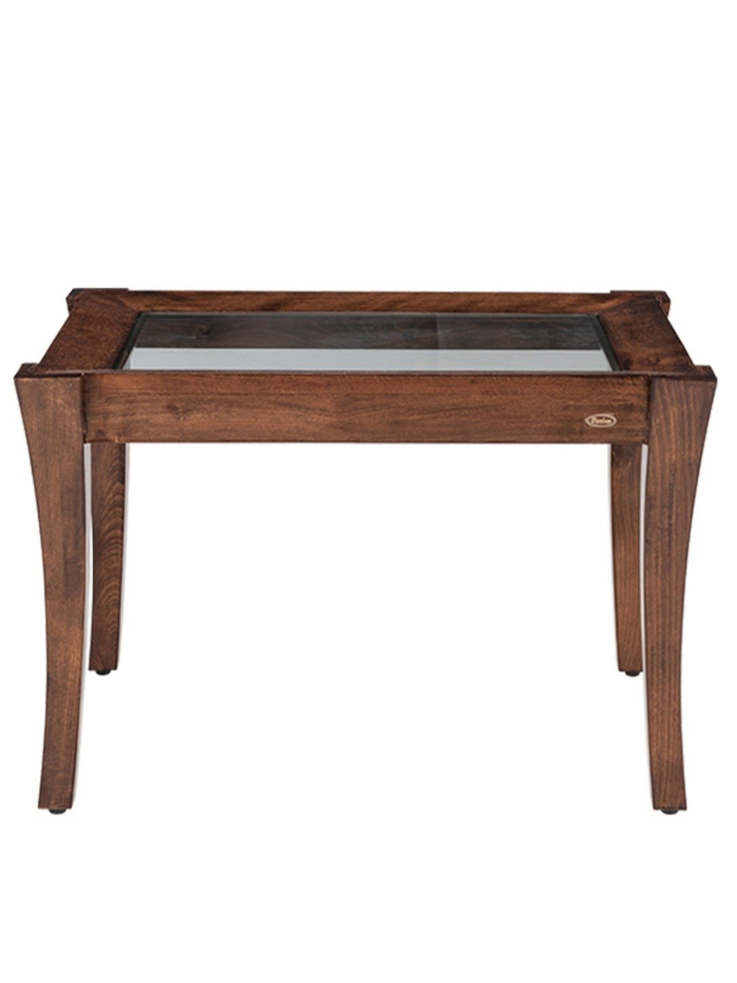 Durian Cameron Walnut Brown Solid Wood Side & End Table in Walnut Finish