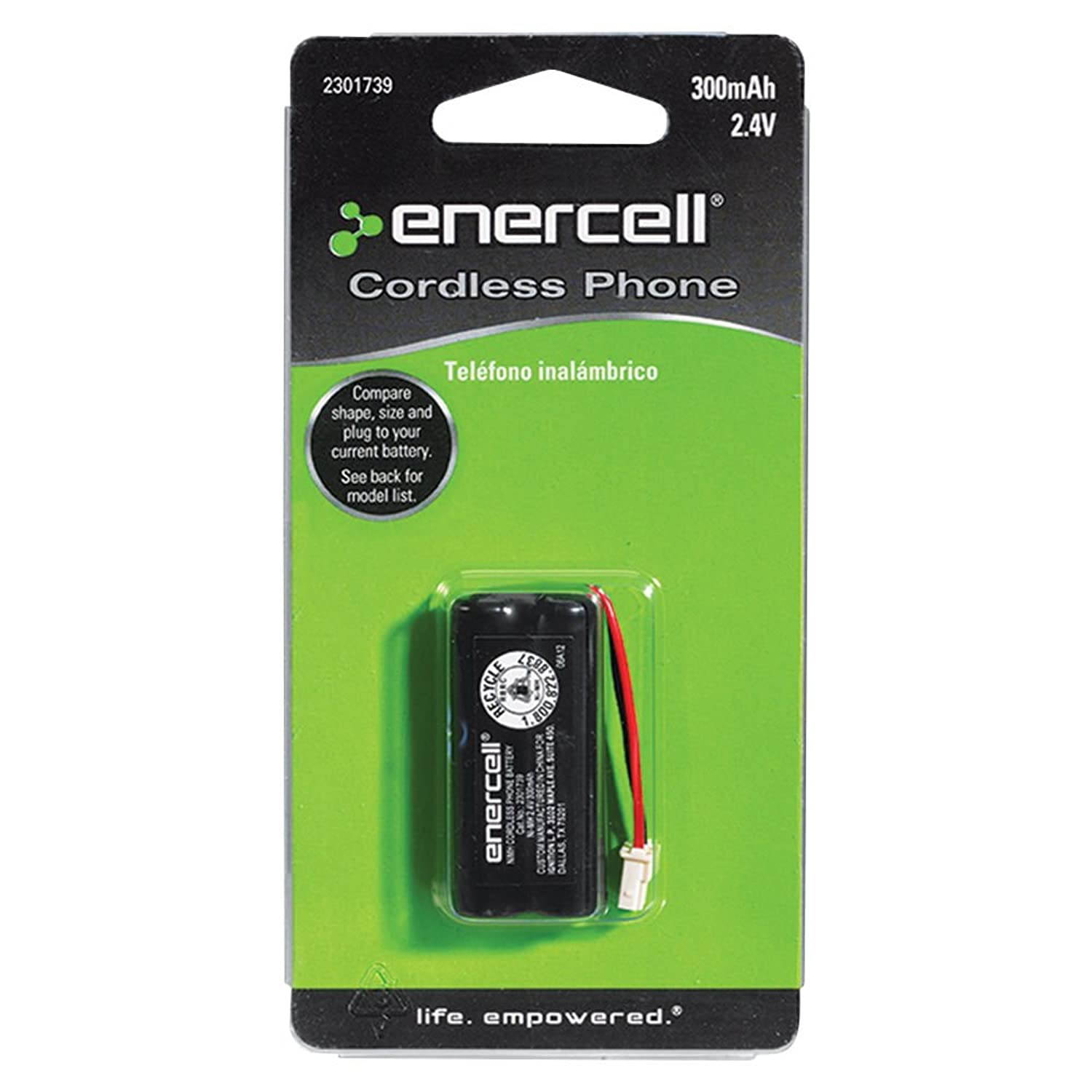 Enercell 2.4V/300mAh Ni-MH Battery For Cordless Phones (2301739) by RadioShack / Enercell