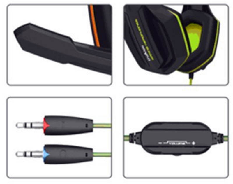 Professional Super Bass Over-ear Gaming Headset with Microphone Game Stereo Headphones for Gamer PC Computer