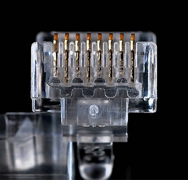 (100pcs/pack) RJ45 Cat6 8P8C Modular Plugs Connector For Cat6 Lan Cables - RJ45 Network Cable Connector Ethernet Plug Jack