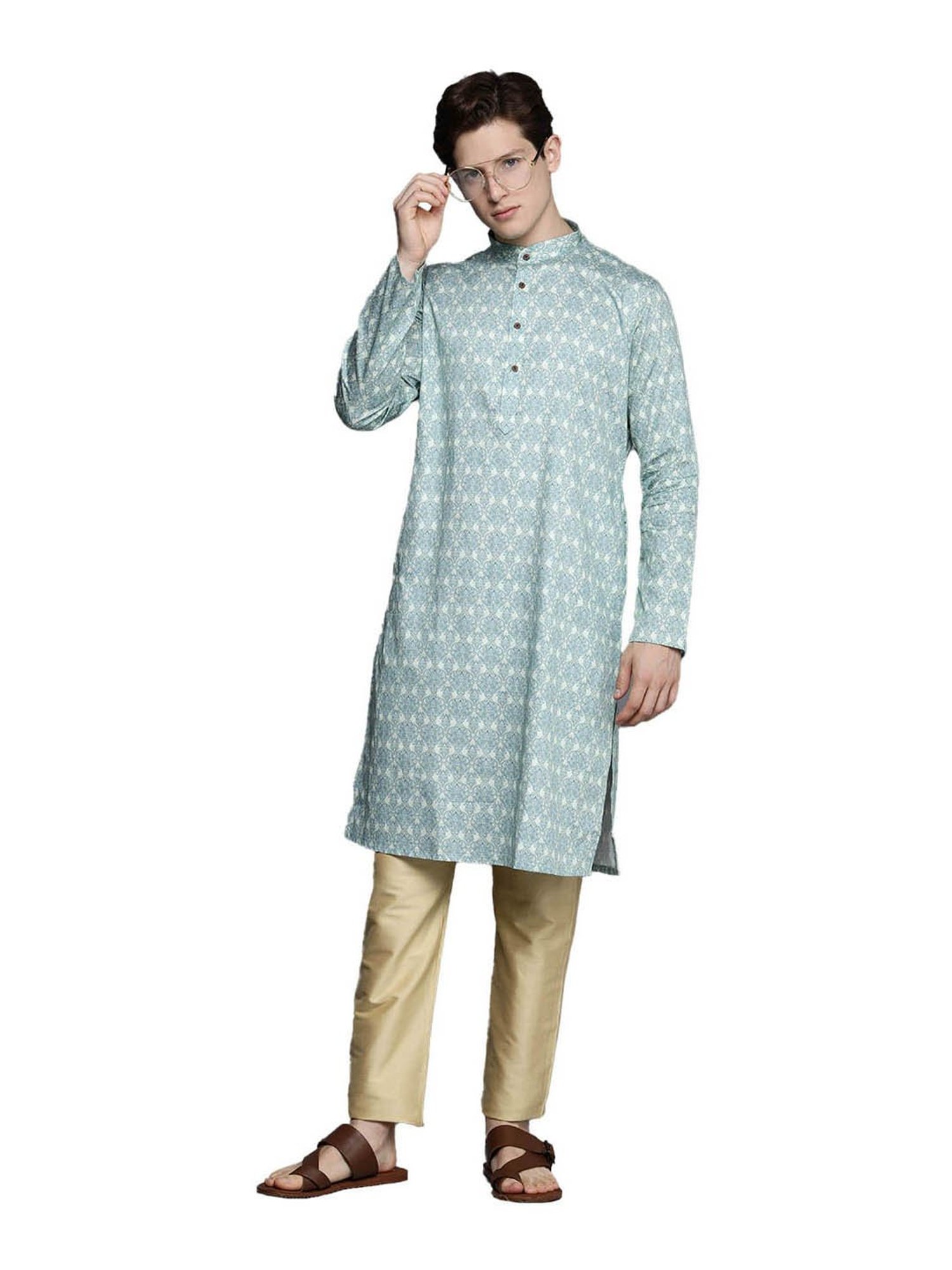 Ramraj ALAMEEN White Cotton Solid Dhotis