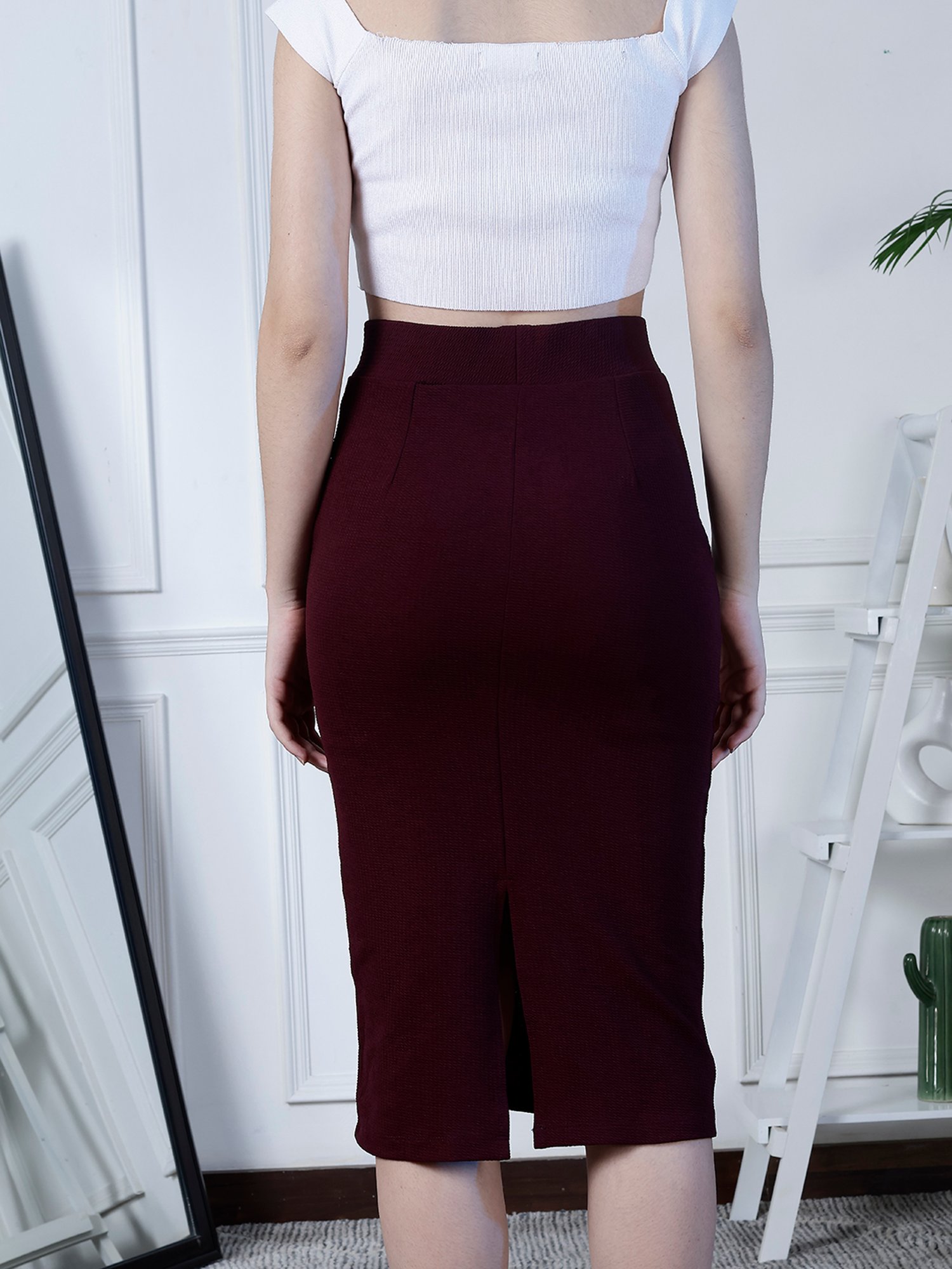 Belle Fille White Floral Print Skirt