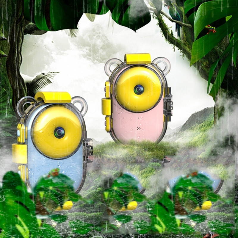 KOOOL Children Waterproof Camera Mini SLR Dual Lens Sports Photography Digital Camera Toy