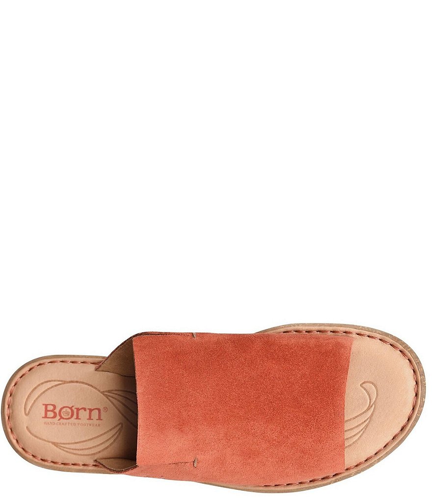 Born Mesilla Suede Leather Slide-On Sandals