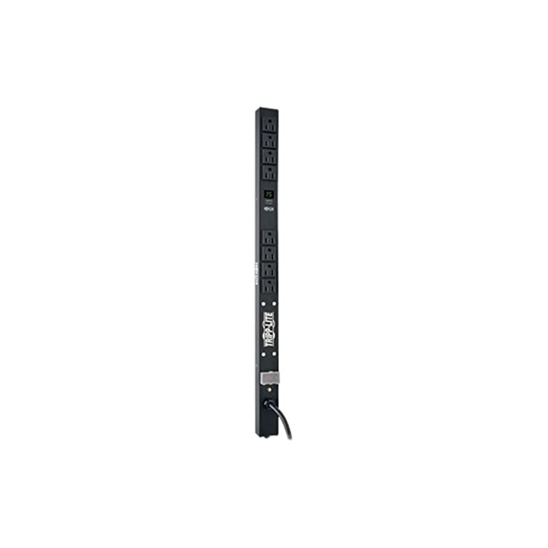 Metered PDU 15A 8 Outlets 515R 120V 515P 15 ft Cord 0U Vertical RackMount Power PDUMV1524