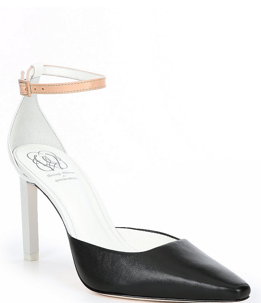 Antonio Melani x Kimberly Whitman Hydrangea Leather Pumps