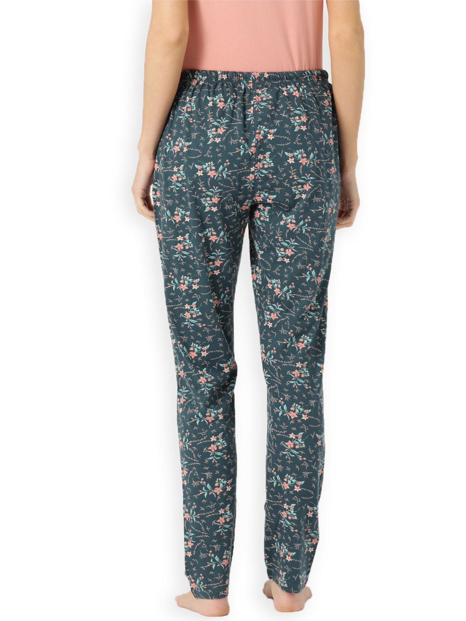 Kanvin Green Floral Print Pyjamas