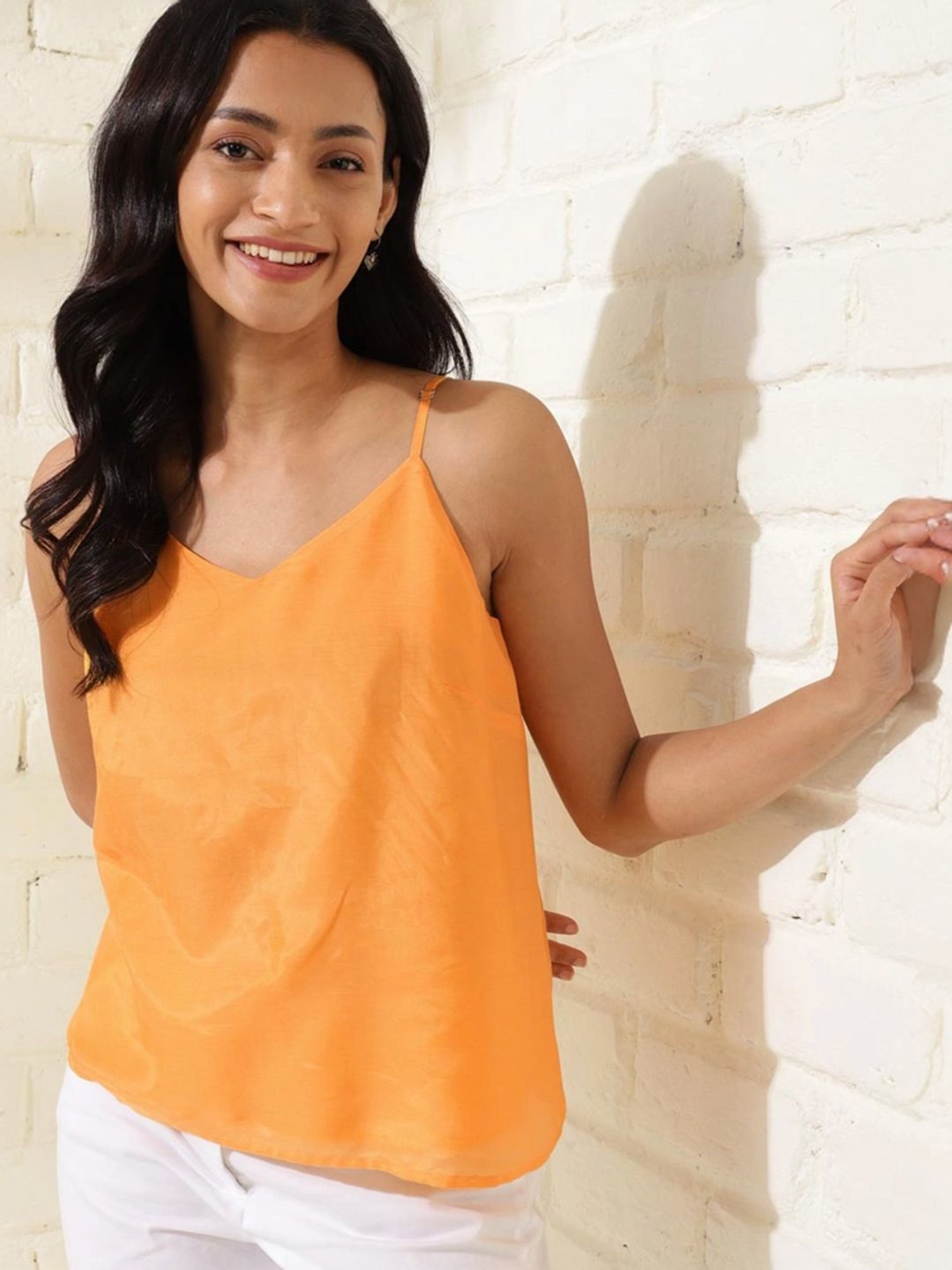 Fabindia Yellow Regular Fit Top