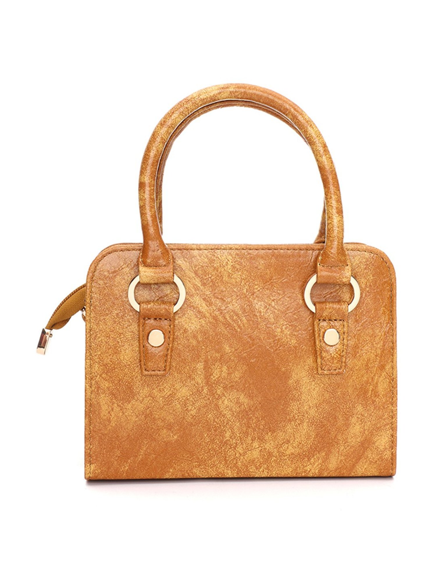 PELLE LUXUR Khaki Small Claudia Satchel Handbag