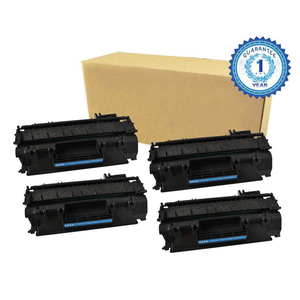 4 New CE505A Black Toner Cartridge for HP 05A CE505A Toner Cartridge HP LaserJet Printer P2035 P2035n P2050 P2055 P2055d P2055dn P2055x Toner