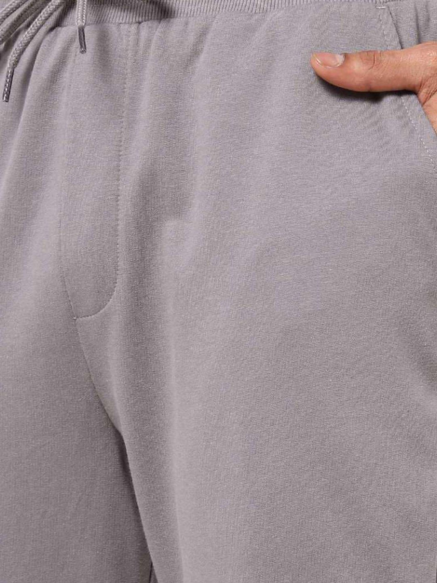 Ajile by Pantaloons Grey Cotton Slim Fit Nightwear Joggers