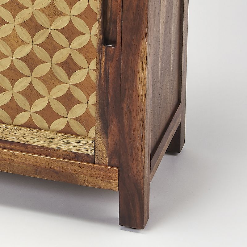 Harlow Solid Wood Console Cabinet Butler Loft Light Oak - Butler Specialty