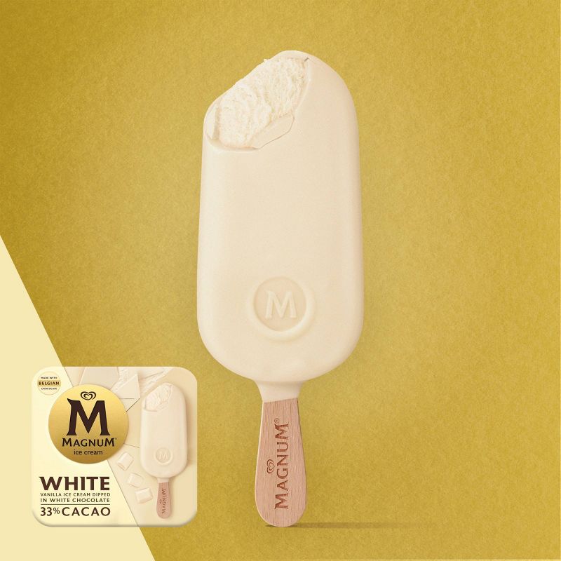 Magnum White Chocolate Ice Cream Bars - 3ct