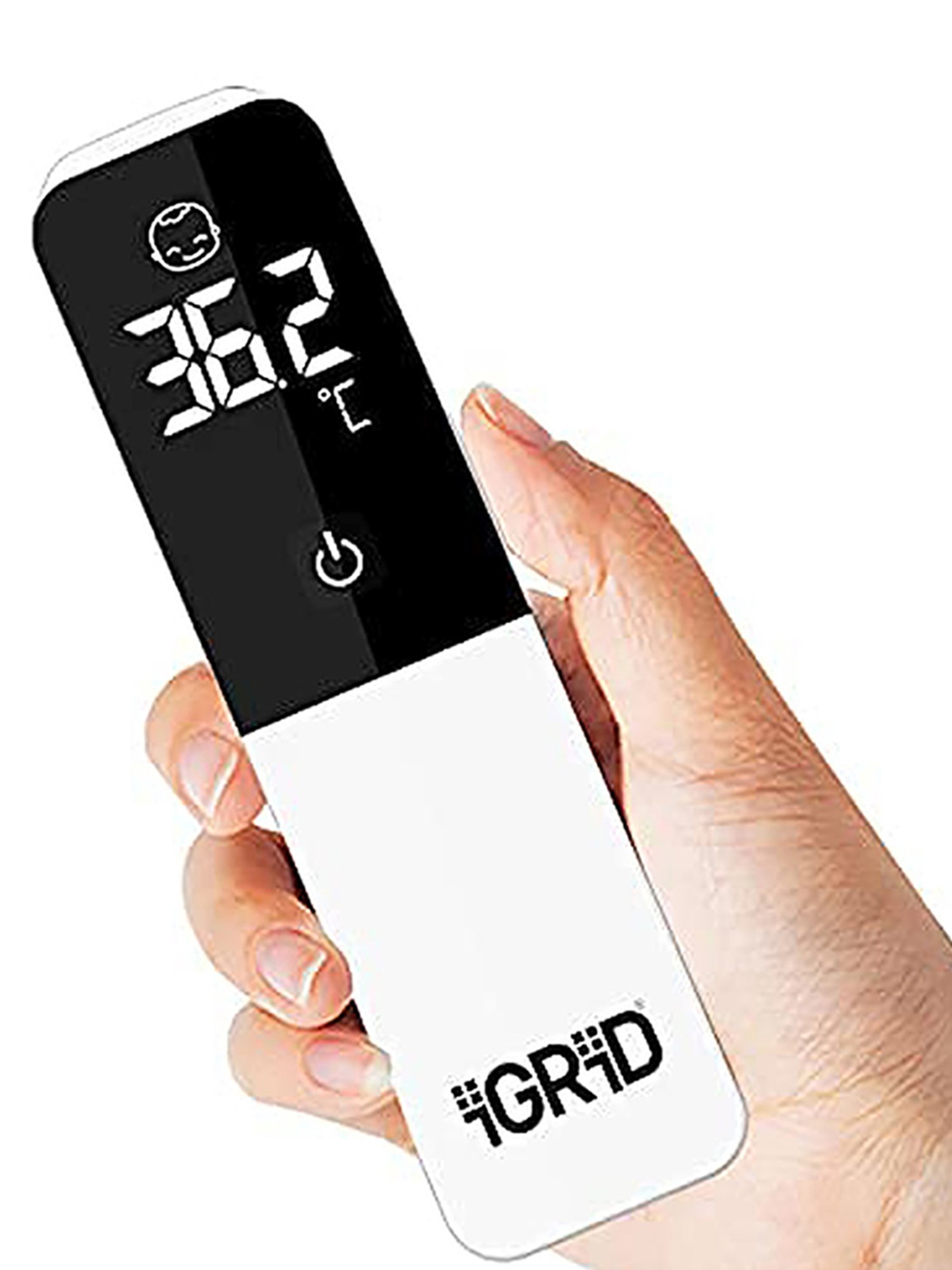 iGRiD IGT023 Infrared Non-Contact Digital Forehead Thermometer (White)