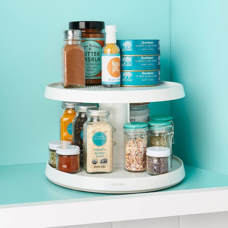 YouCopia Crazy Susan Two Tier Turntable